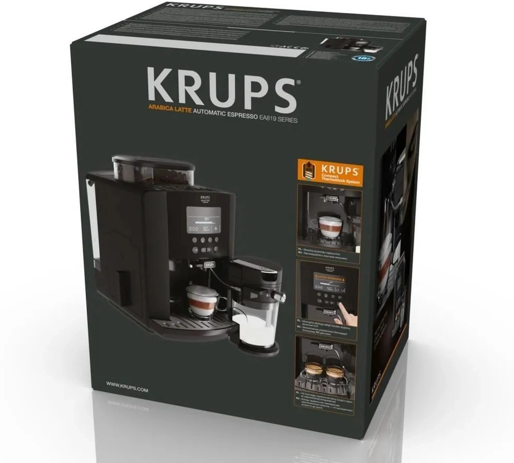 Кофемашина Krups Arabica Latte EA819E10, превью предыдущего фото