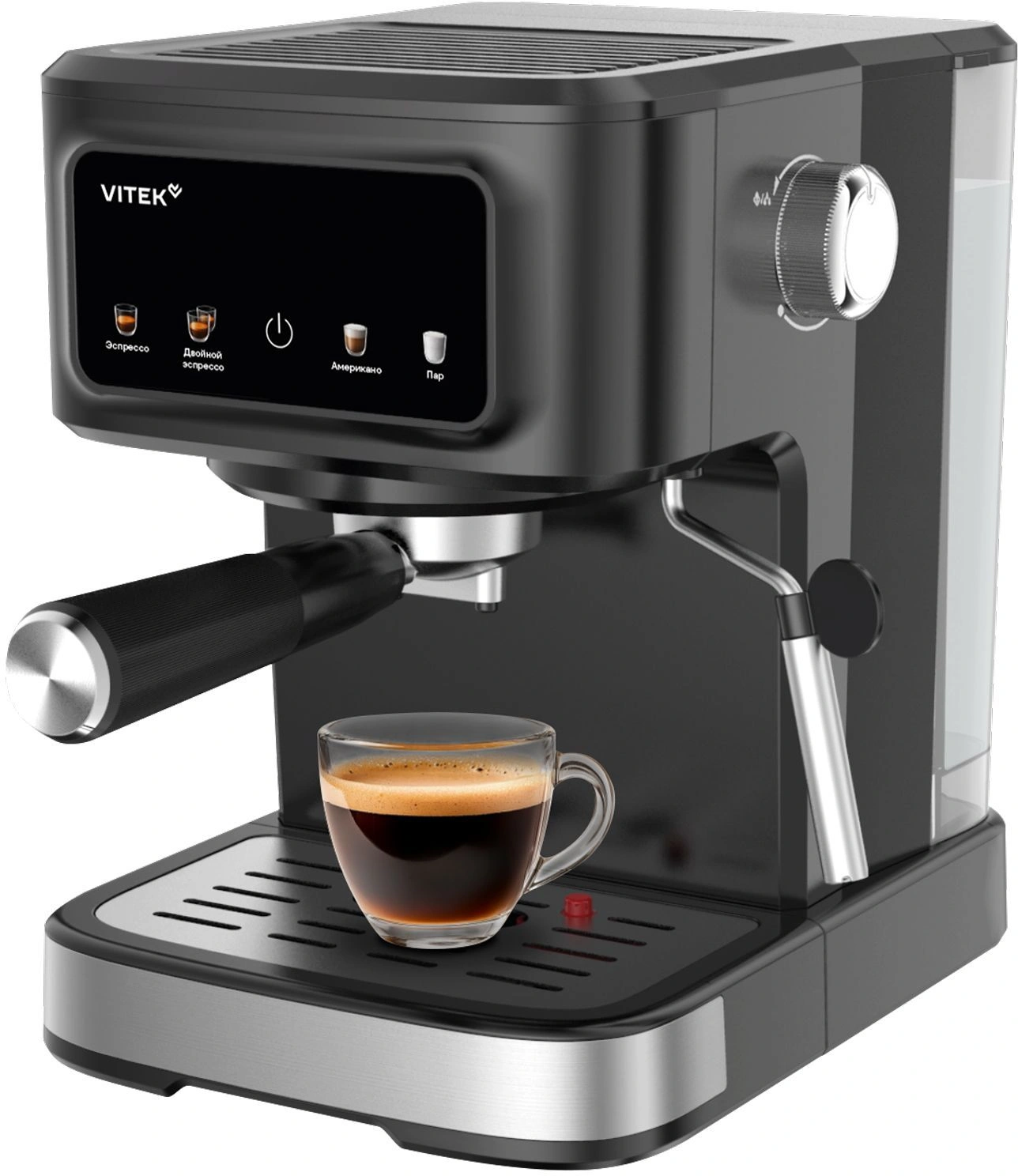 Кофеварка рожковая Vitek Gracia VT-CME1502 черный, превью следующего фото