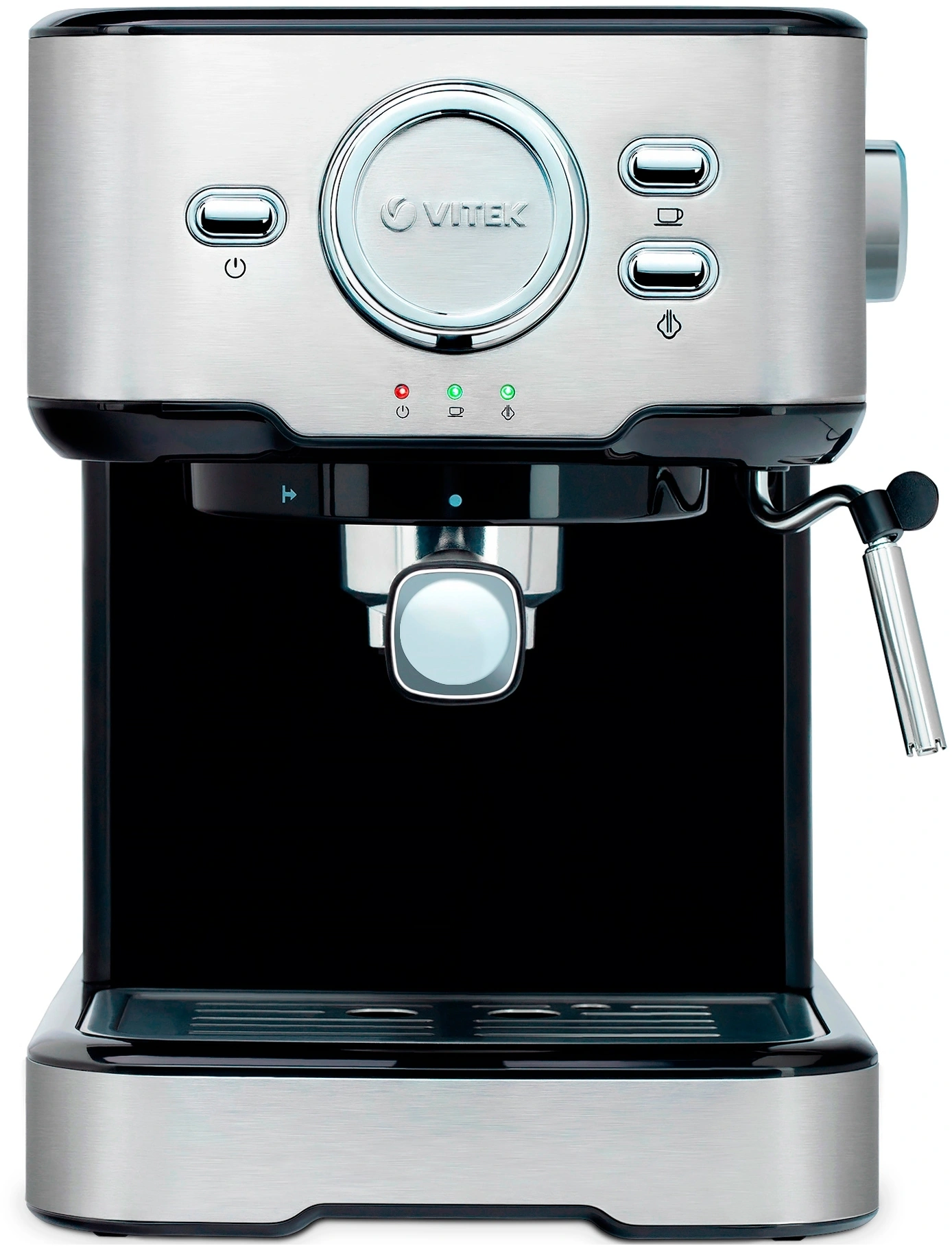Кофеварка рожковая Vitek VT-1520 серебристый/черный, превью следующего фото