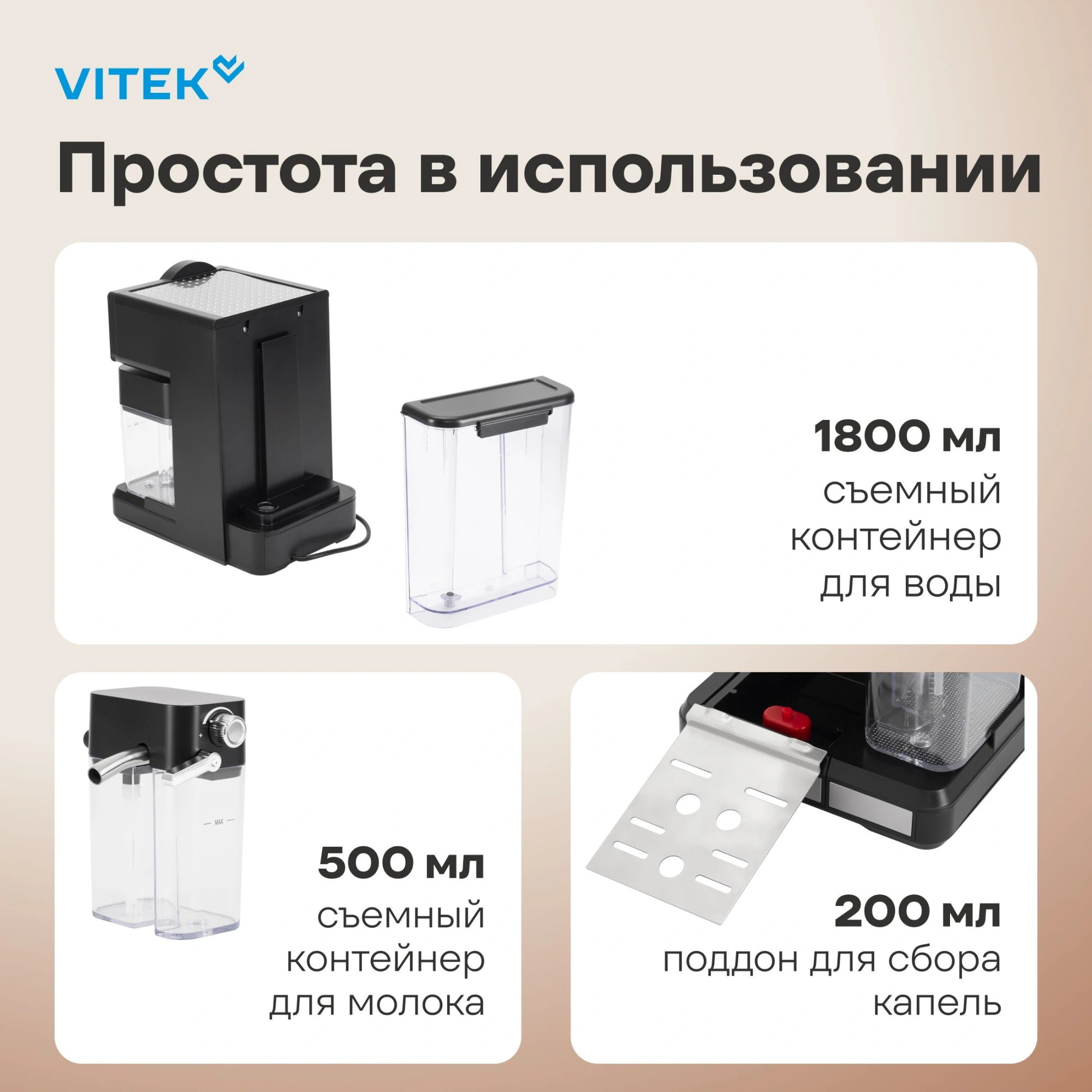 Кофеварка рожковая Vitek VT-8490, фото 29