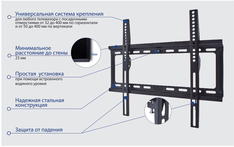 Кронштейн Kromax Ideal-3 (тёмно-серый), превью предыдущего фото