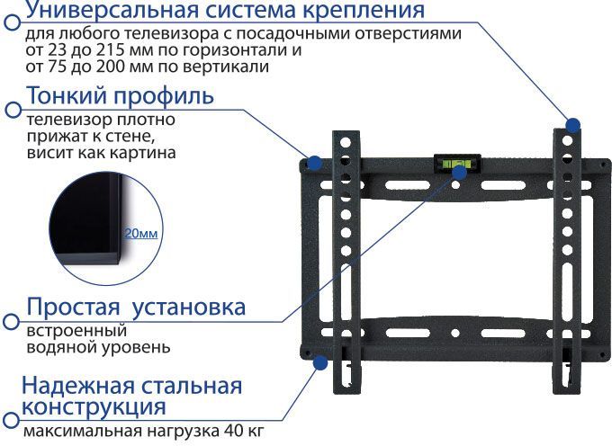 Кронштейн Kromax Ideal-5W (белый), фото 3