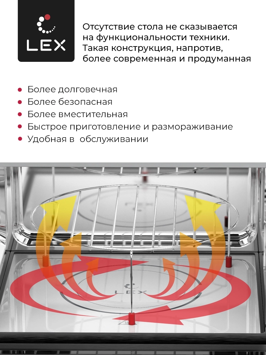 Микроволновая печь Lex BIMO 25.03 INOX, фото 10