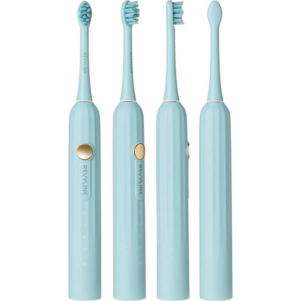 Набор электрических зубных щеток Revyline RL 075 DUO Limpet shell + Lime cream, превью следующего фото