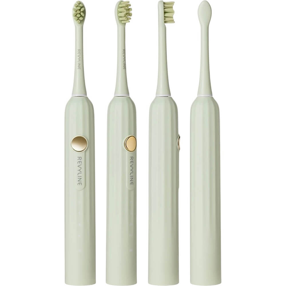 Набор электрических зубных щеток Revyline RL 075 DUO Limpet shell + Lime cream, фото 3