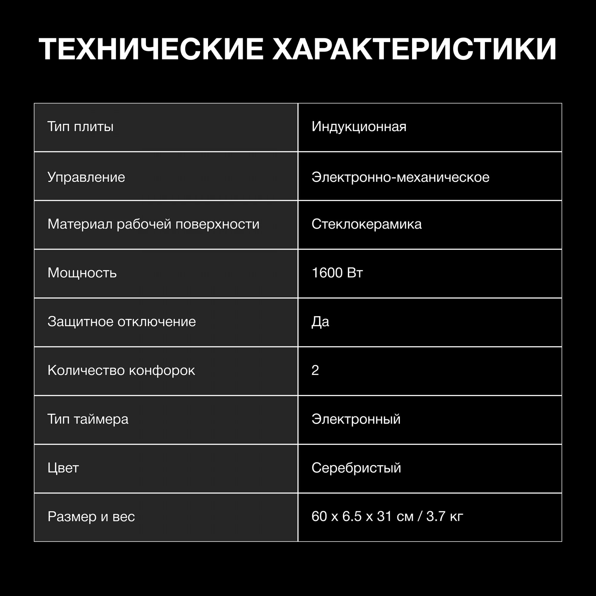 Плита Индукционная Hyundai HYC-0103, превью предыдущего фото