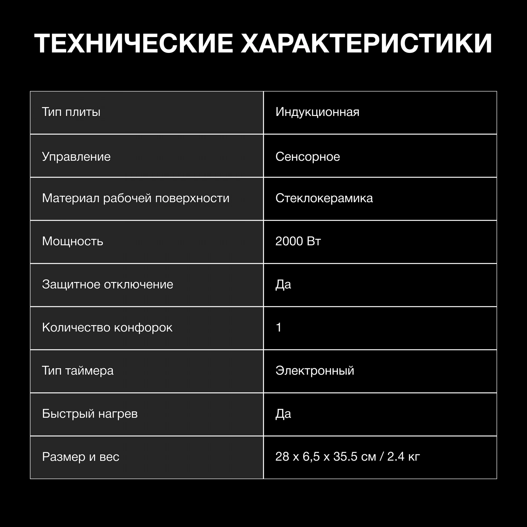 Плита Индукционная Hyundai HYC-0104, фото 15