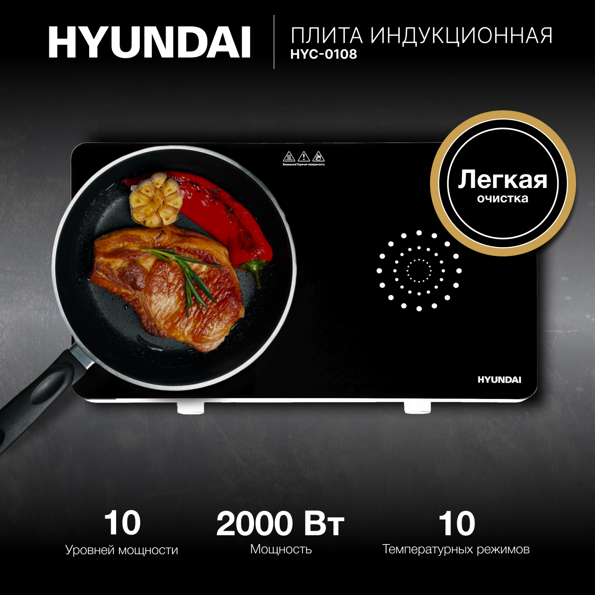 Плита Индукционная Hyundai HYC-0108, фото 21