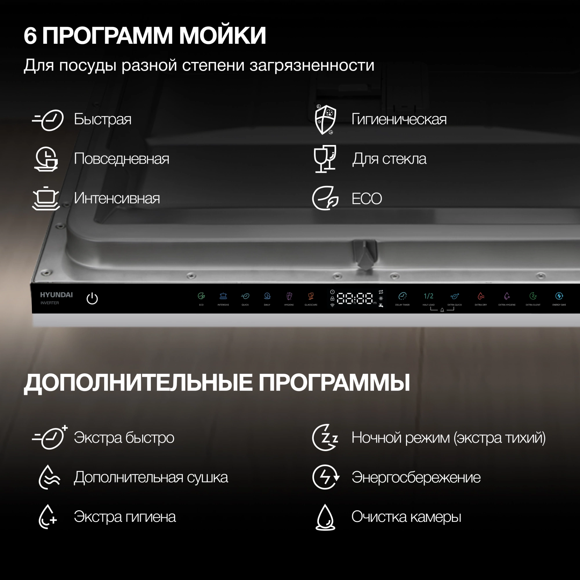 Посудомоечная машина Hyundai HBD 665, фото 23