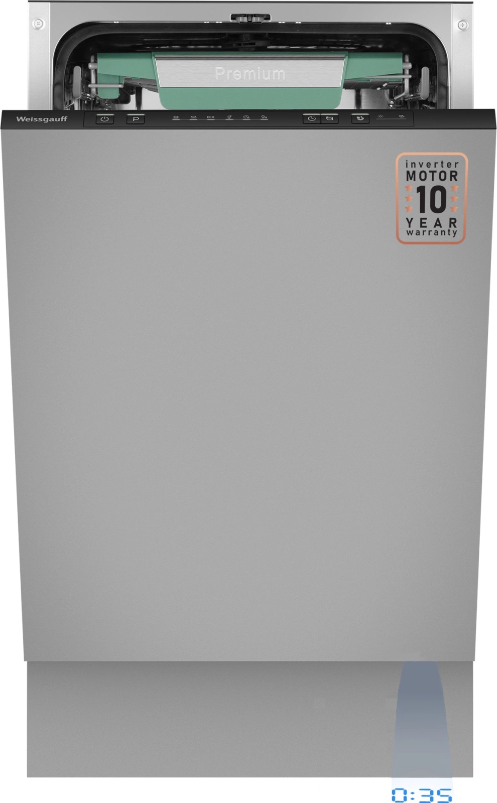 Посудомоечная машина Weissgauff BDW 4536 D Inverter Autoopen Timer Floor, превью следующего фото