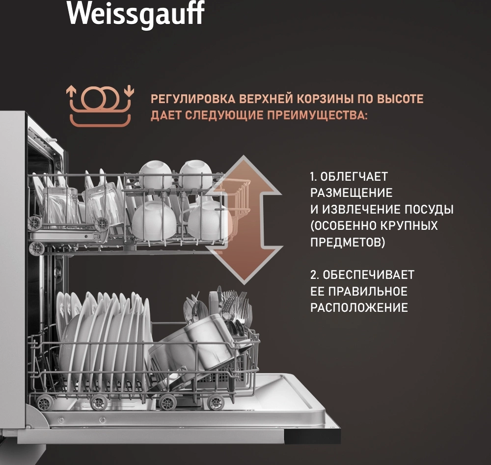 Посудомоечная машина Weissgauff BDW 6026 D, фото 14