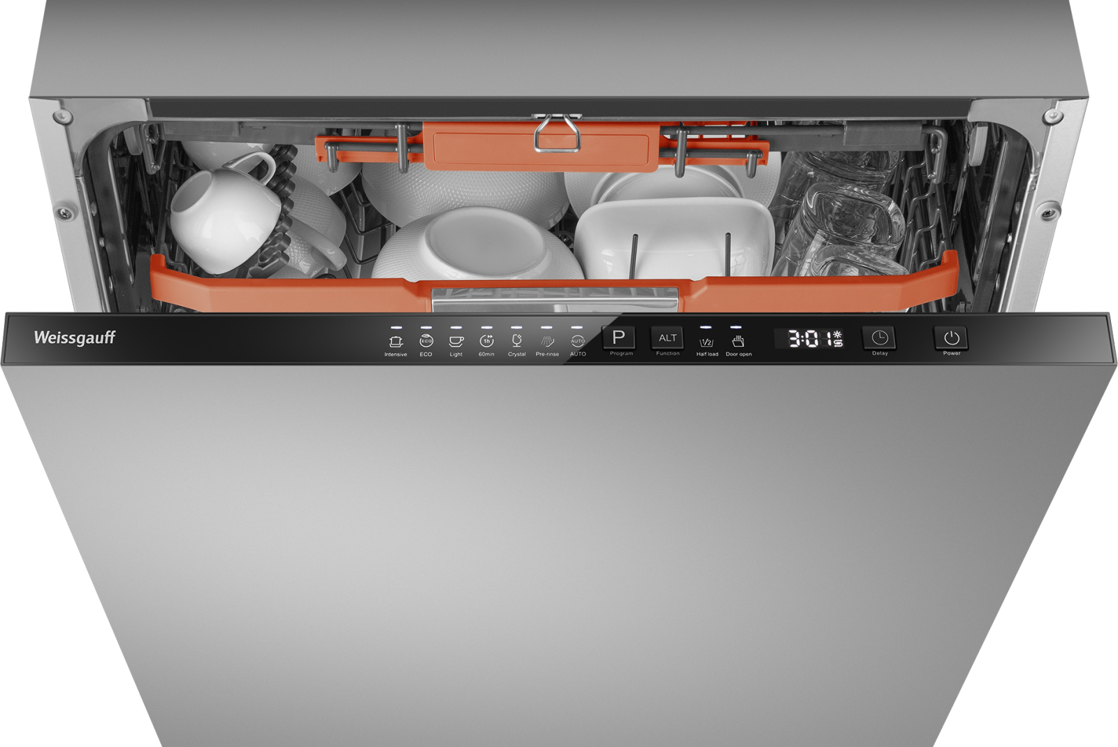 Посудомоечная машина Weissgauff BDW 6037 Inverter AutoOpen Infolight, фото 3