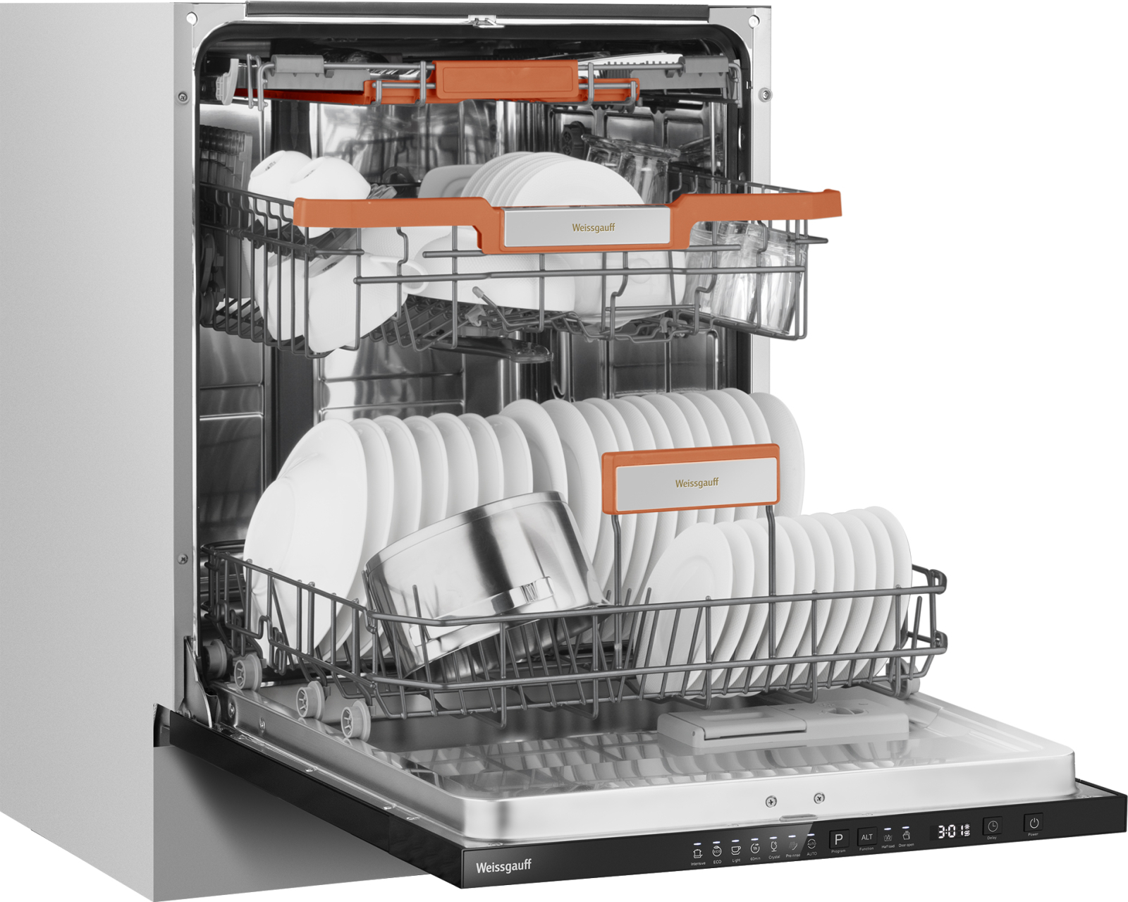 Посудомоечная машина Weissgauff BDW 6037 Inverter AutoOpen Infolight, фото 5
