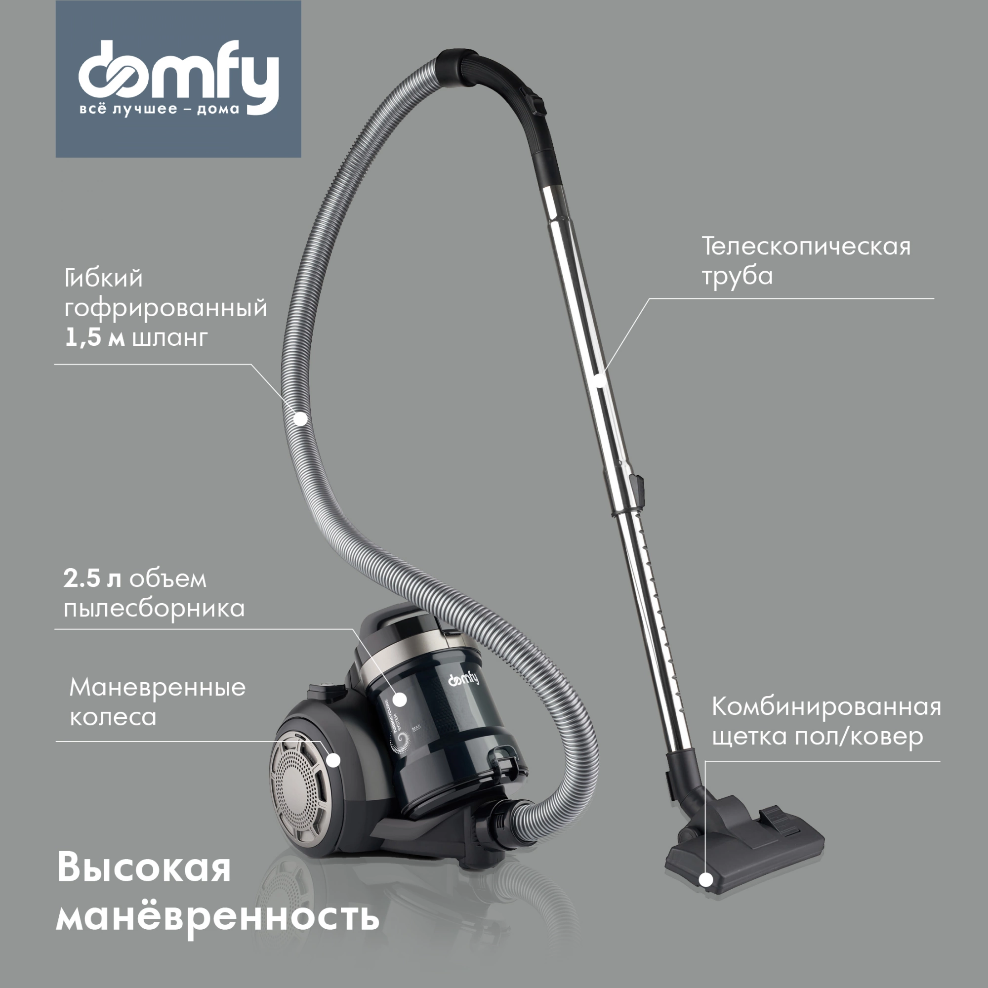 Пылесос Domfy DSB-VC502, фото 15