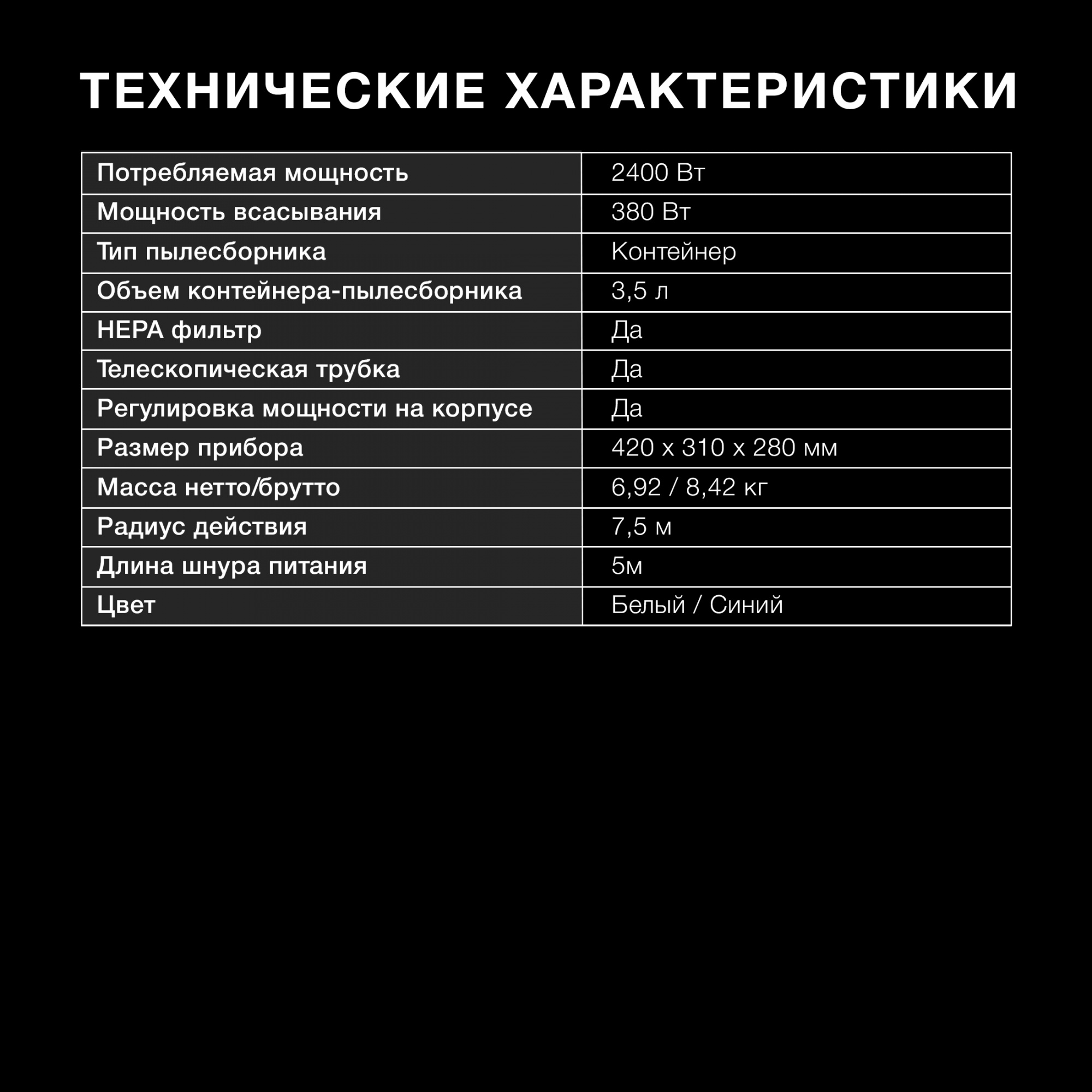 Пылесос Hyundai HYV-C3377, превью предыдущего фото