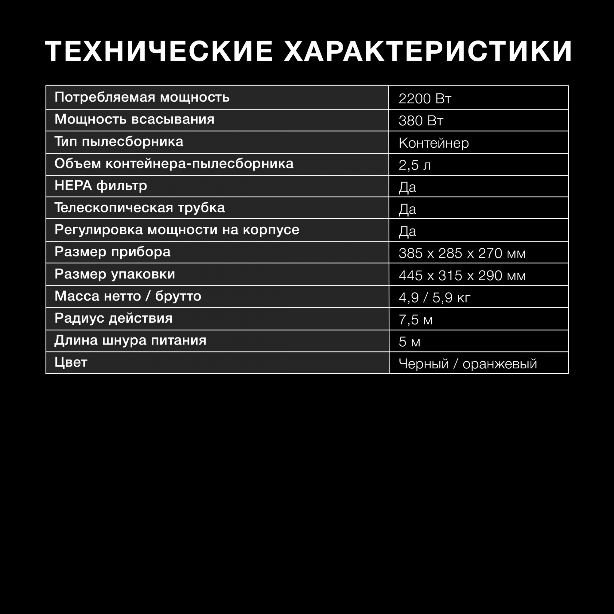 Пылесос Hyundai HYV-C5450, превью предыдущего фото