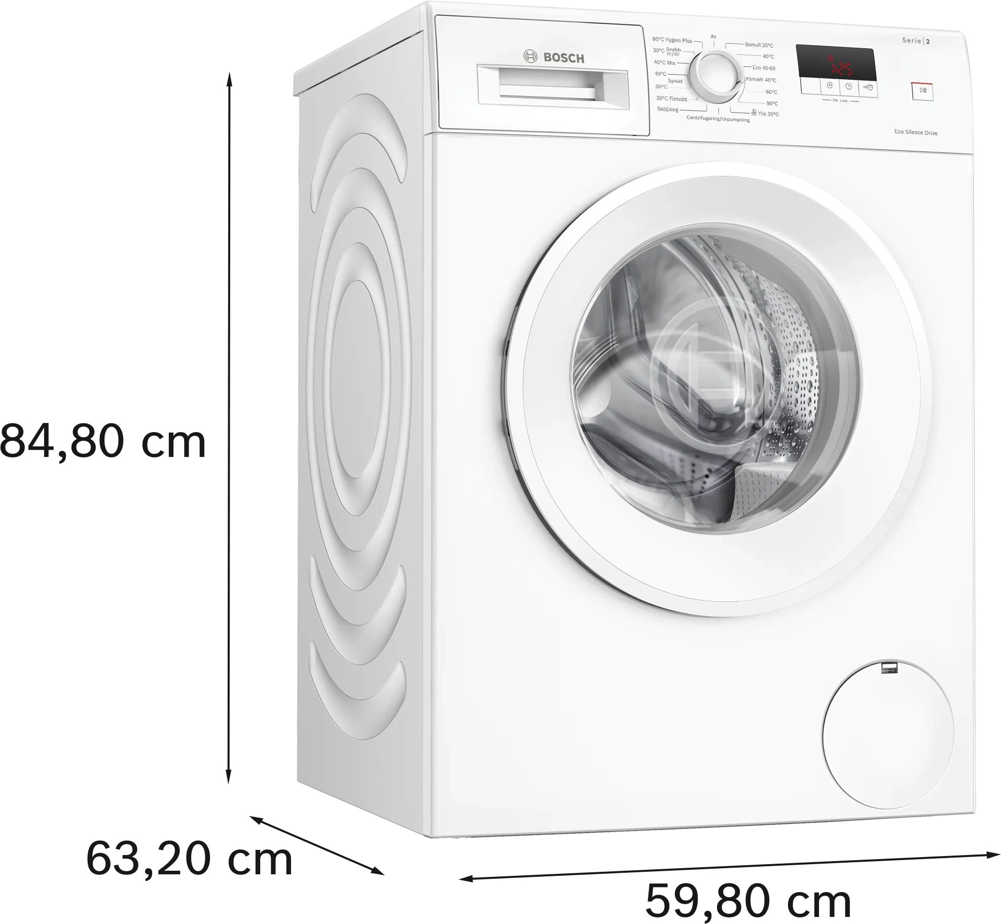 Стиральная машина Bosch Serie 2 WGE03200SN, превью предыдущего фото