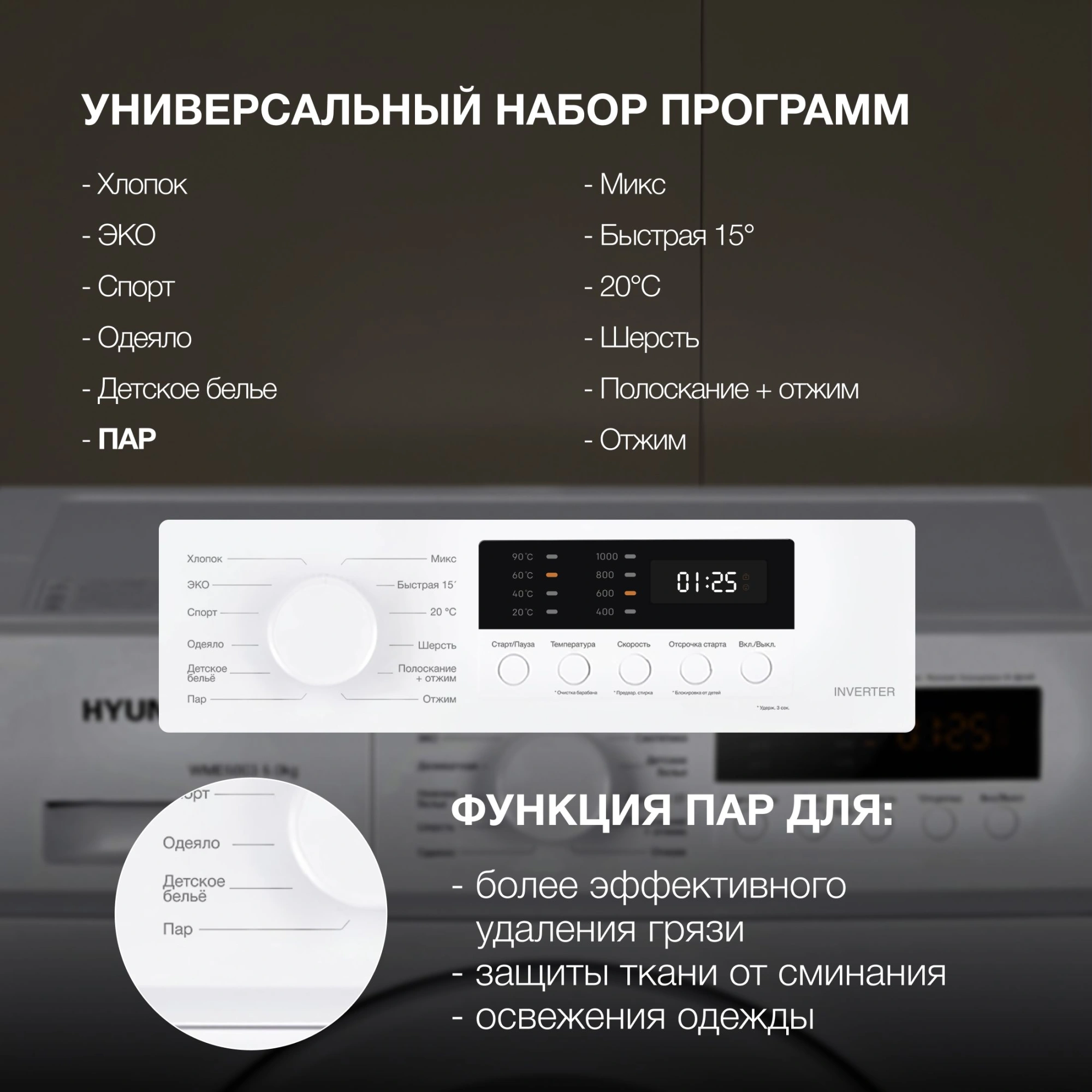 Стиральная машина Hyundai WME6004, фото 27