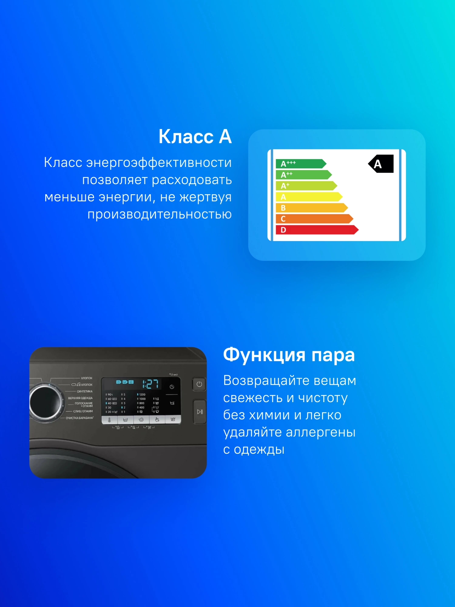 Стиральная машина Samsung WW80AGAS22AX/LD, фото 6