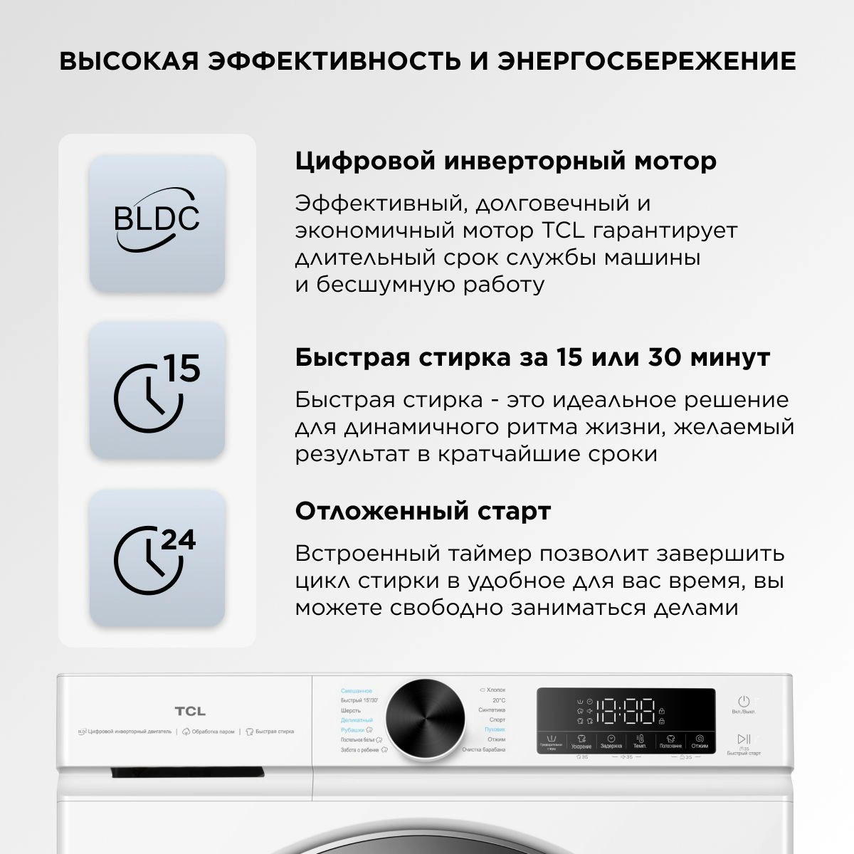 Стиральная машина TCL TWOP-6809W14W1, фото 9