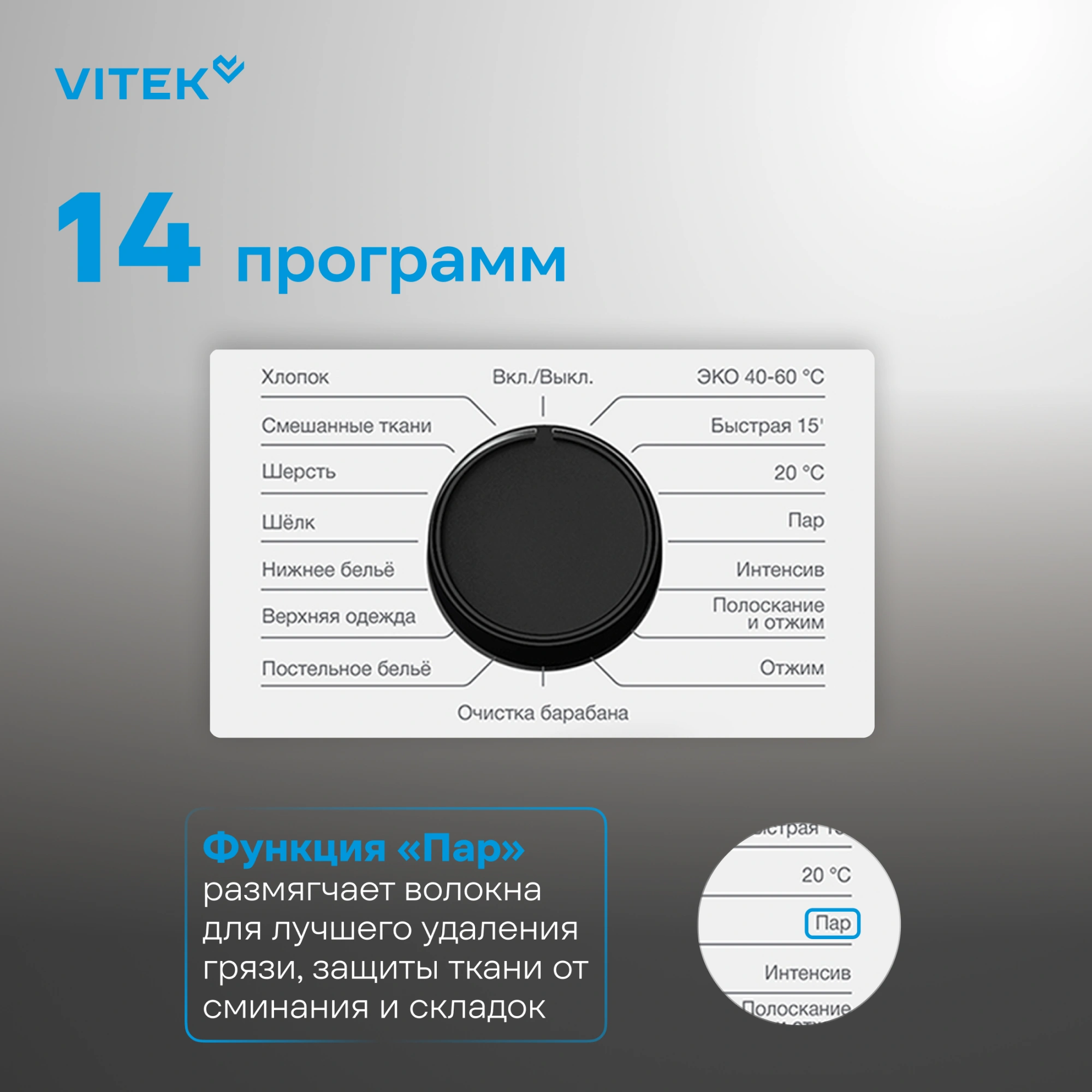 Стиральная машина Vitek VT-WME8203, фото 6