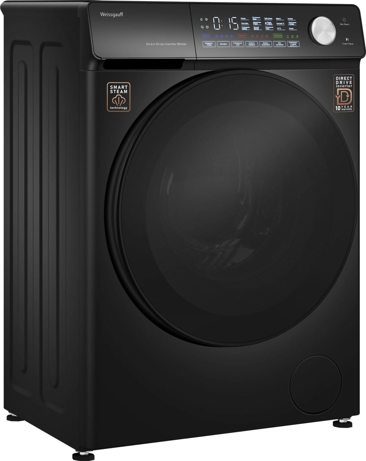 Стиральная машина Weissgauff WM 45126 Steam Direct Drive, фото 3