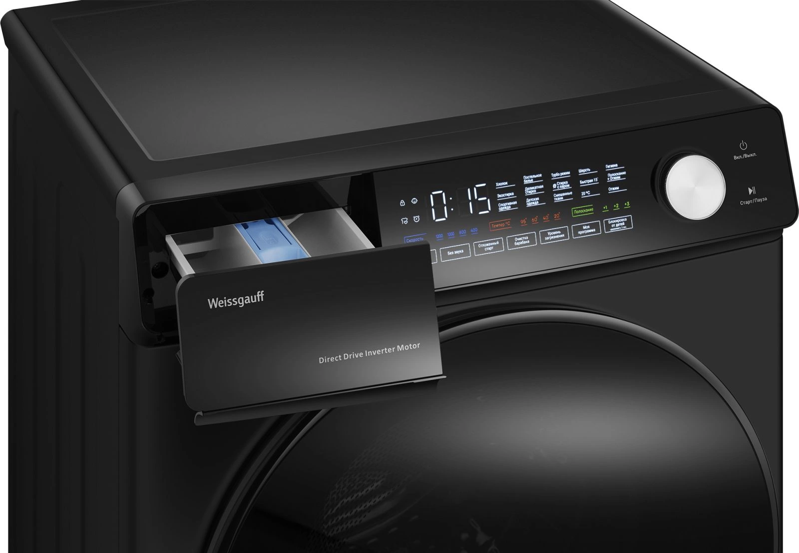 Стиральная машина Weissgauff WM 45126 Steam Direct Drive, фото 9