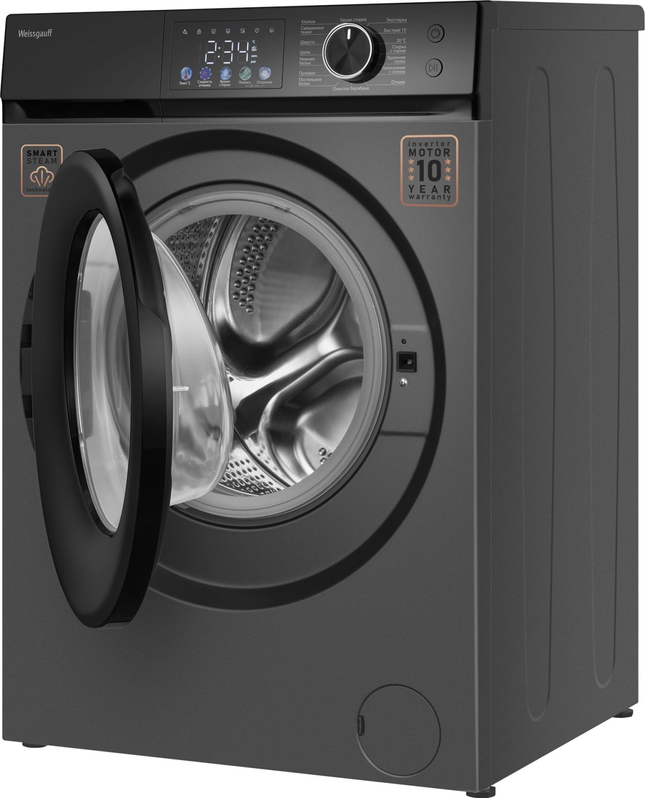 Стиральная машина Weissgauff WM 45127 Steam Color Touch, фото 7