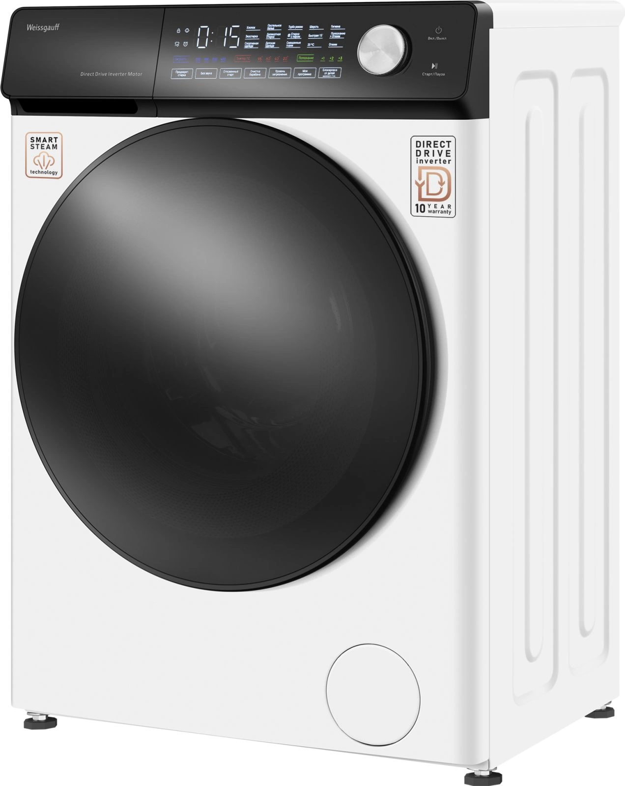 Стиральная машина Weissgauff WM 45127 Steam Direct Drive, фото 4