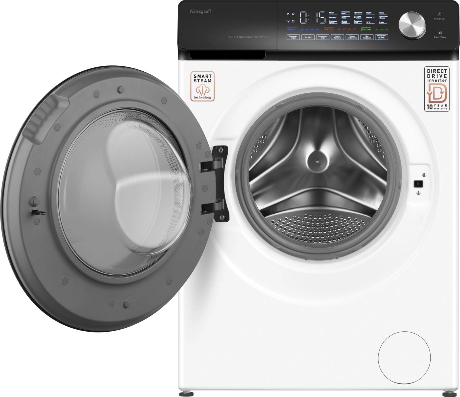 Стиральная машина Weissgauff WM 45127 Steam Direct Drive, фото 6