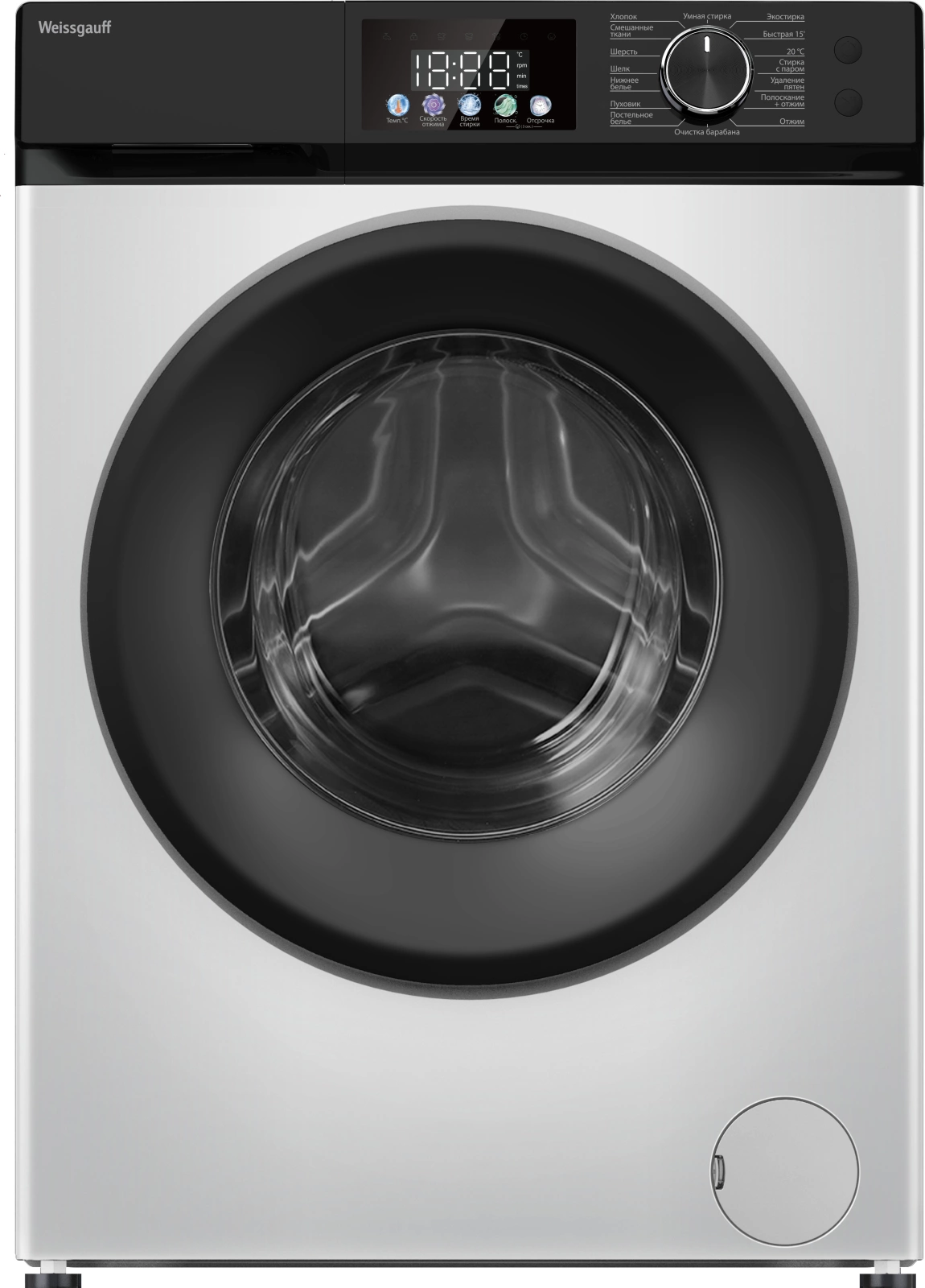 Стиральная машина Weissgauff WM 45128 Inverter Steam, фото 2