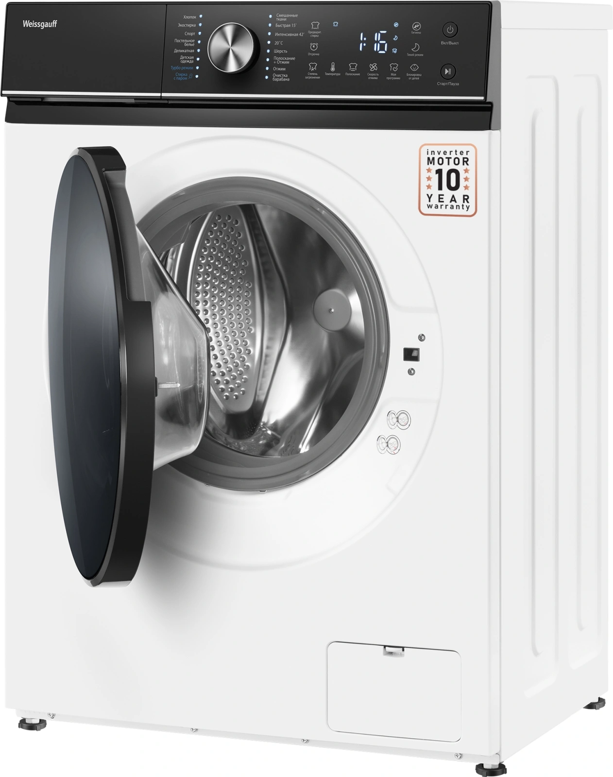 Стиральная машина Weissgauff WM 47148 DC Inverter Steam, фото 6