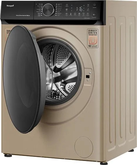 Стиральная машина Weissgauff WM 59411 Direct Drive Inverter Steam Champagne, фото 4