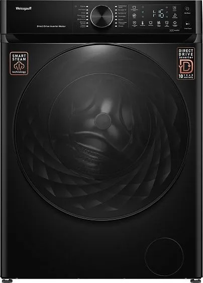 Стиральная машина Weissgauff WM 59411 Direct Drive Inverter Steam Matt Black, превью следующего фото
