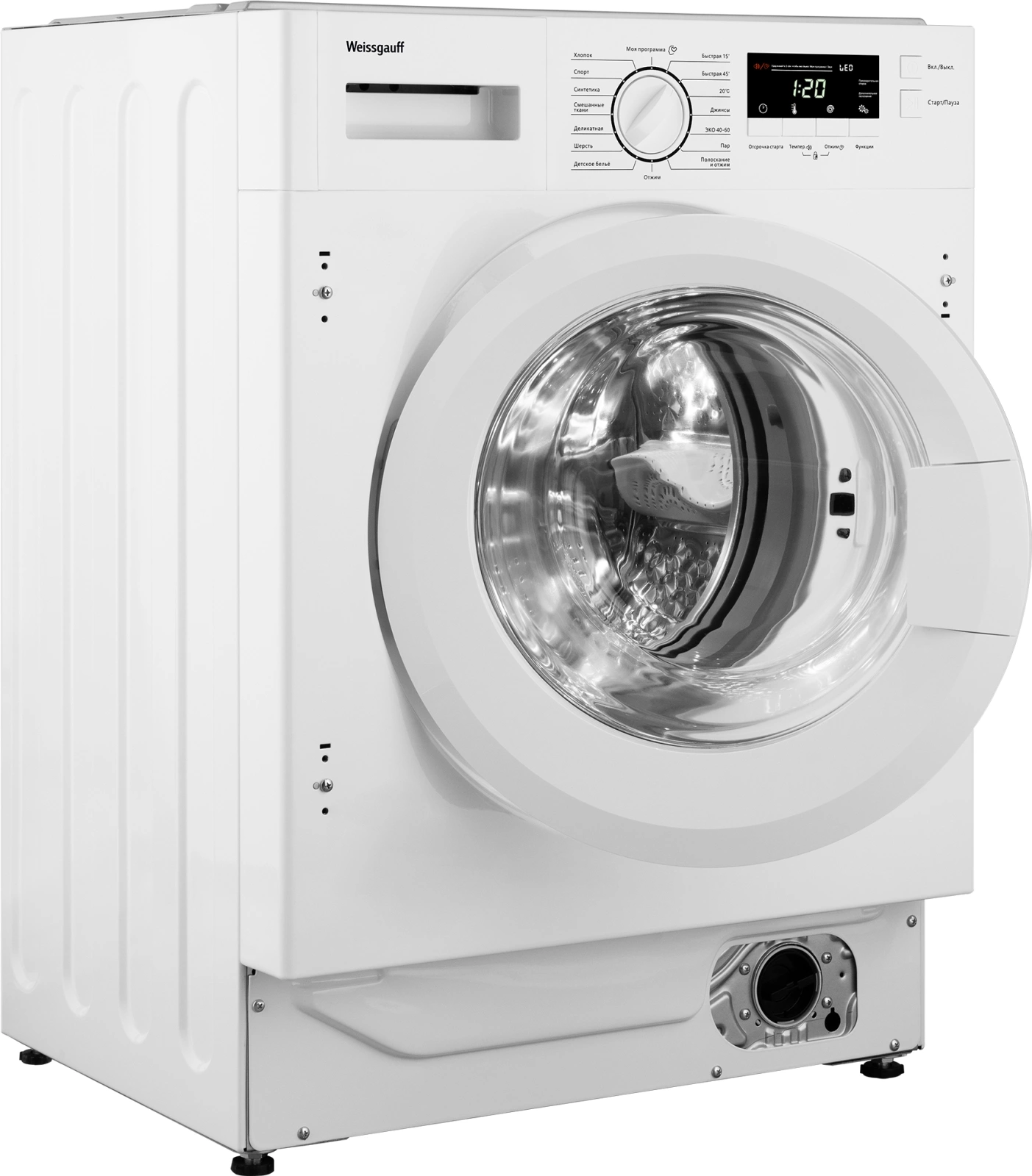 Стиральная машина Weissgauff WMI 6147 Inverter Steam, фото 6