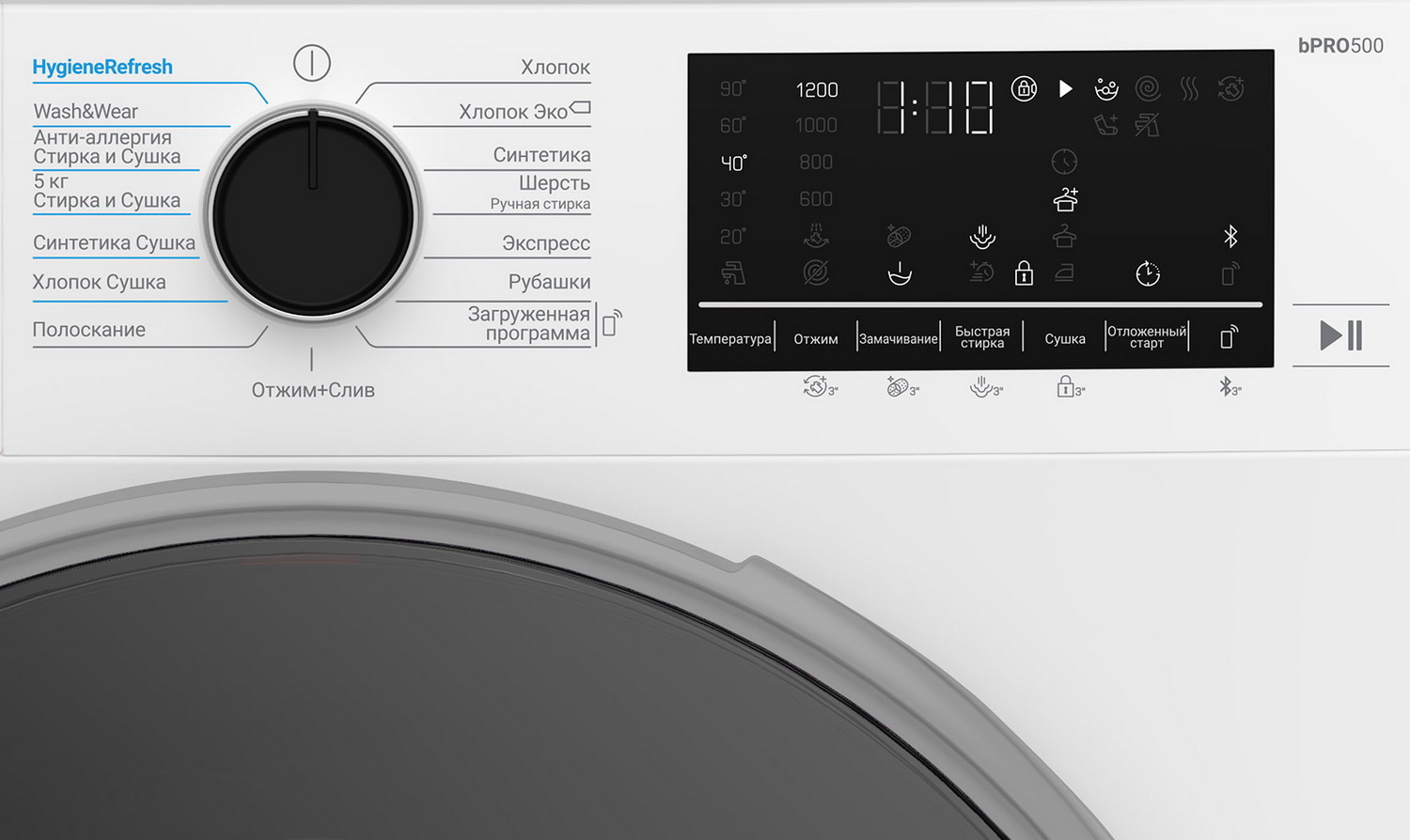 Стирально-сушильная машина Beko B3DFR57H23W, превью следующего фото