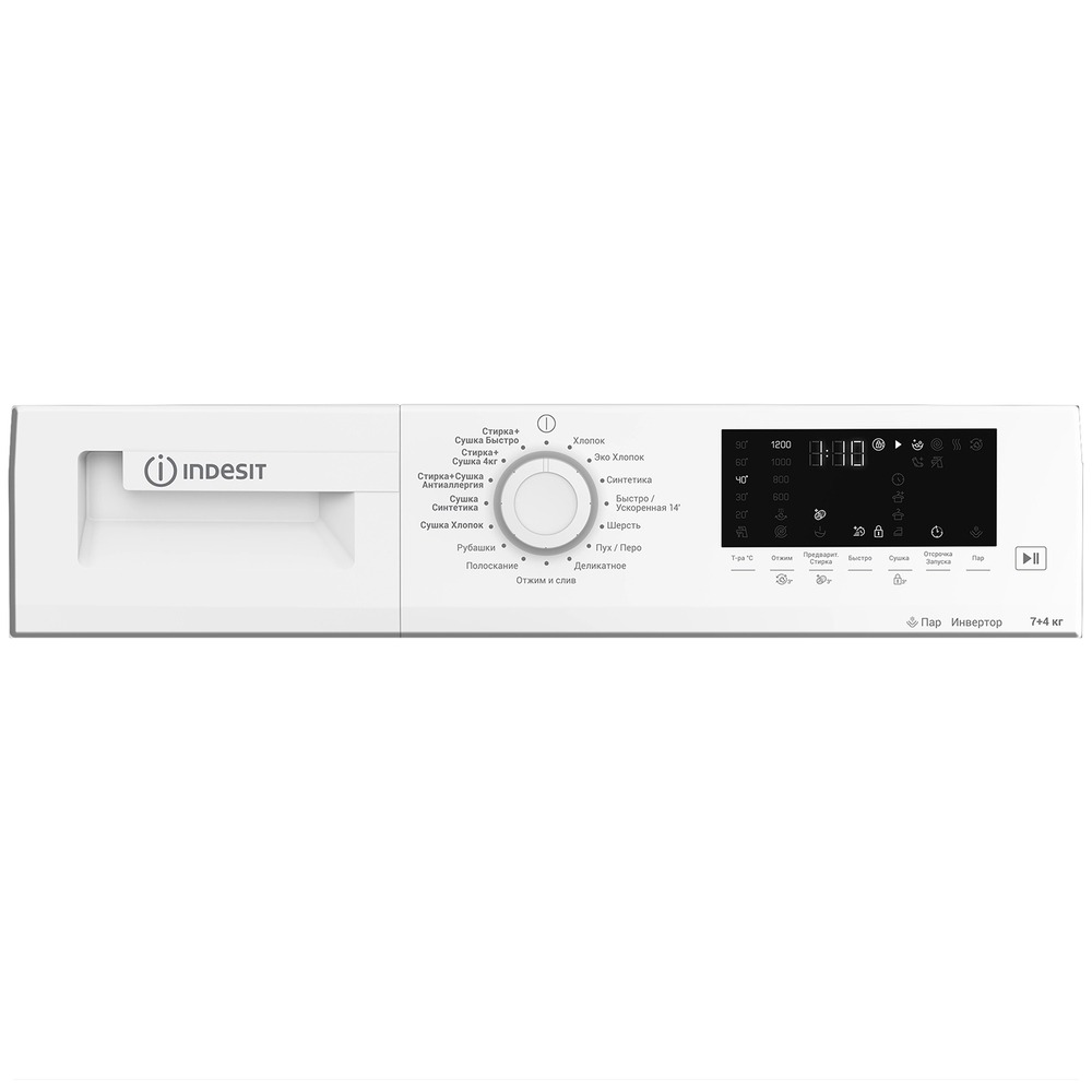 Стирально-сушильная машина Indesit WDS 7428 C7S VW, фото 5