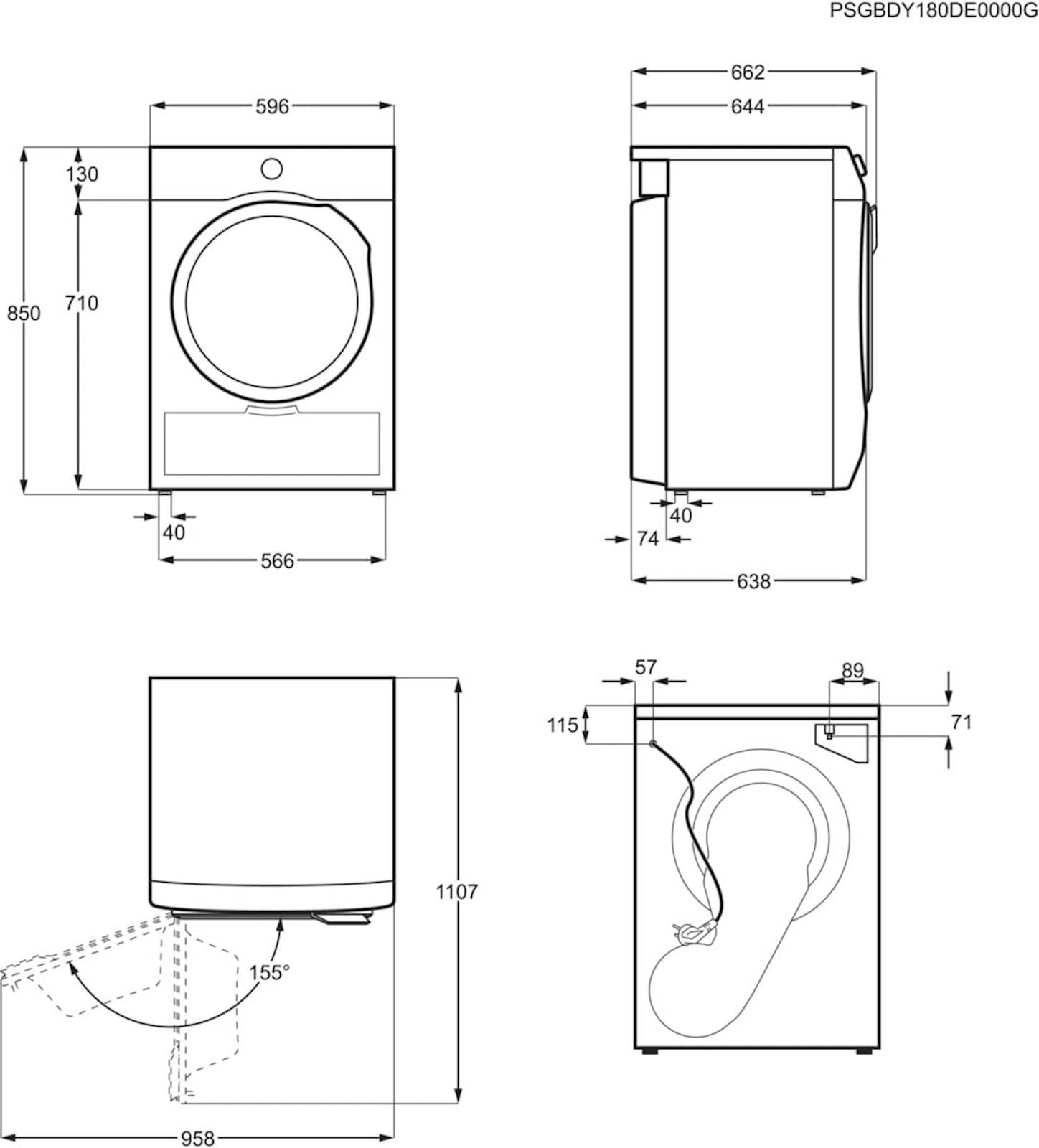 Сушильная машина Electrolux EW8D595MCE, фото 5