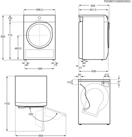 Сушильная машина Electrolux EW9D4854KE, превью предыдущего фото