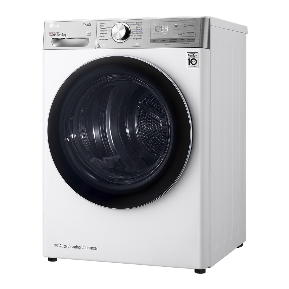Сушильная машина LG DC90V9V9E, белый, фото 14