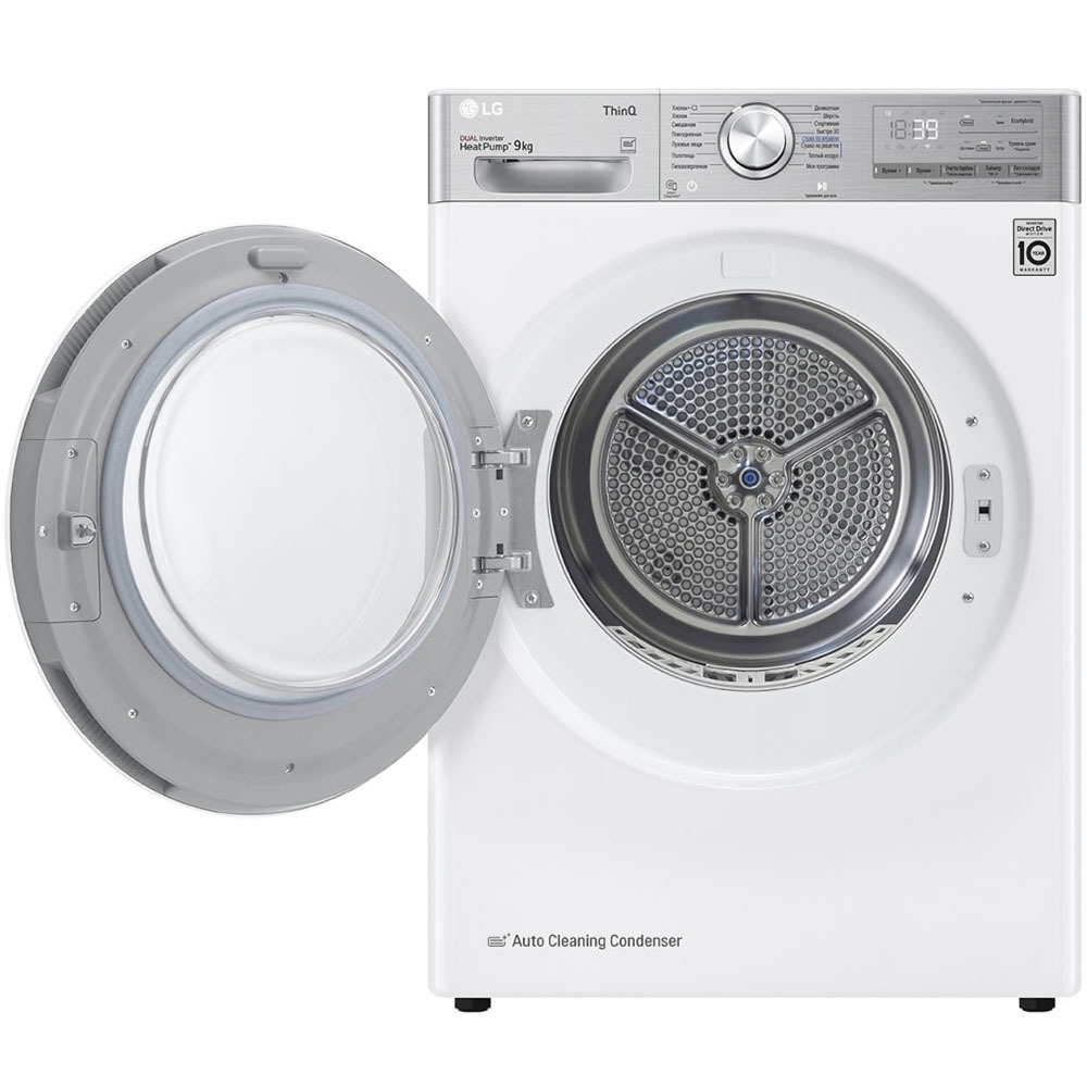 Сушильная машина LG DC90V9V9E, белый, фото 23