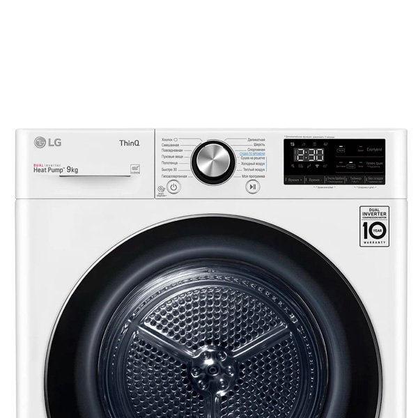 Сушильная машина LG DC90V9V9W, белый, фото 13