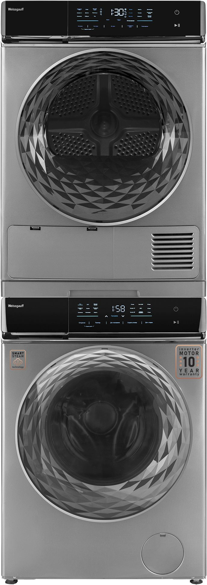 Сушильная машина Weissgauff WD 879 Diamond Heat Pump, фото 2