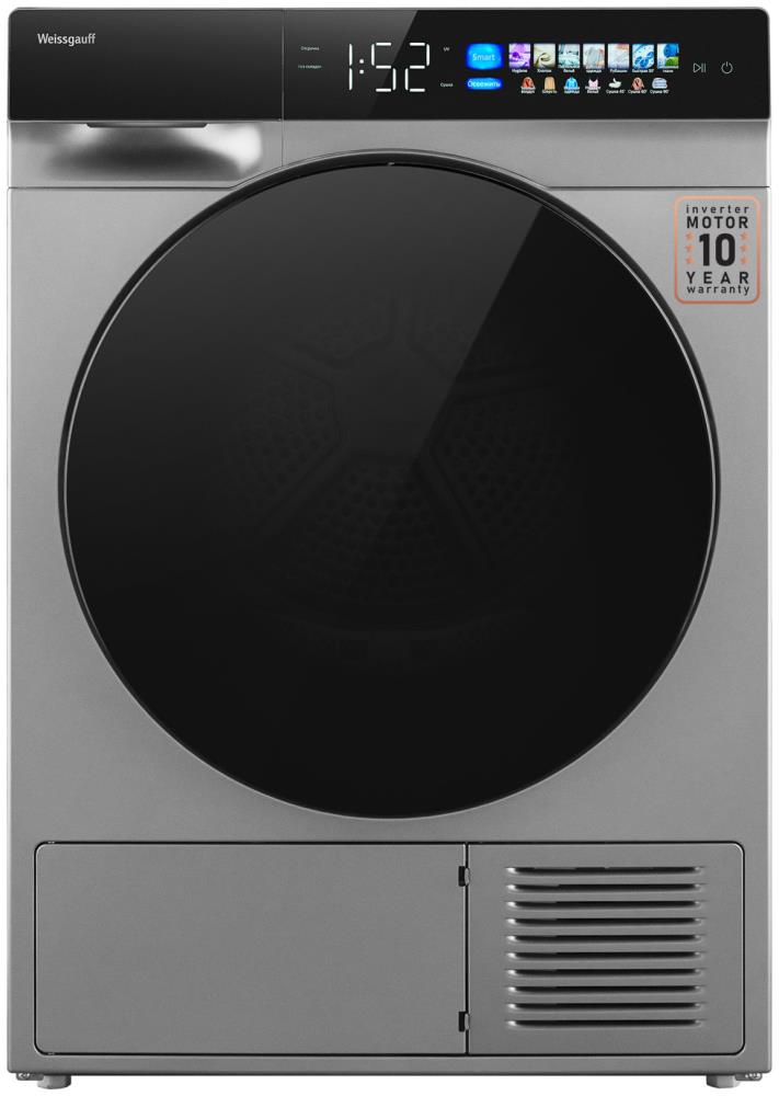 Сушильная машина Weissgauff WD 998 Heat Pump Full Touch Silver, превью следующего фото