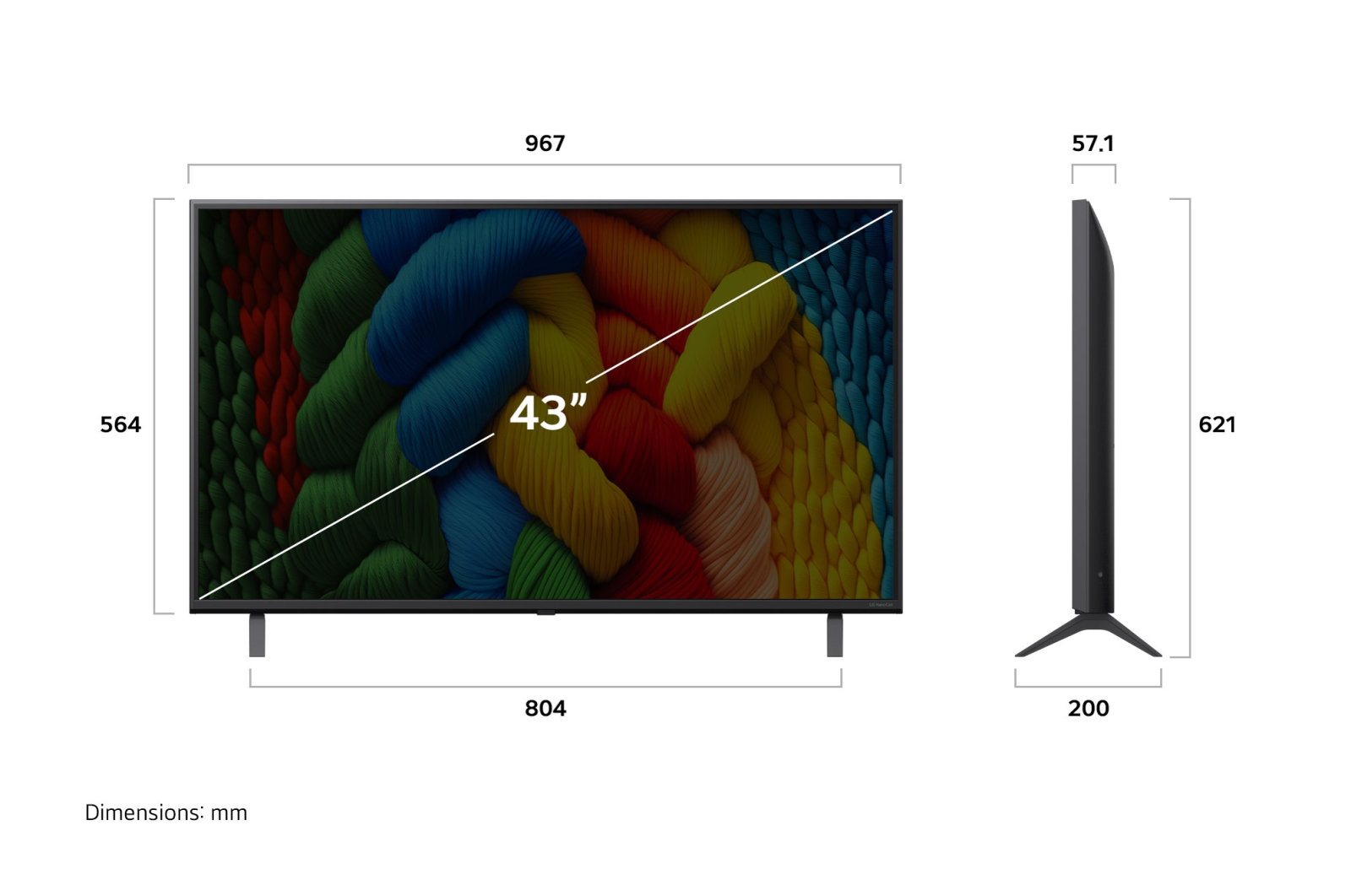 Телевизор LG 43NANO80A6B, фото 5