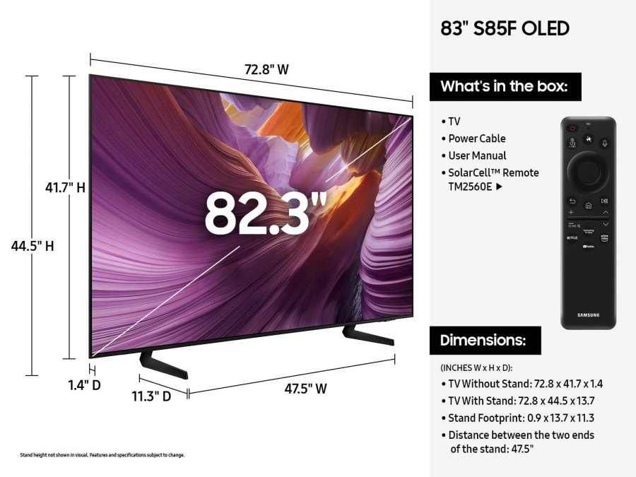 Телевизор Samsung QE83S85F, фото 5