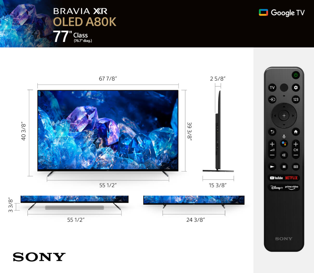 Телевизор Sony XR-77A80K (SL), фото 7
