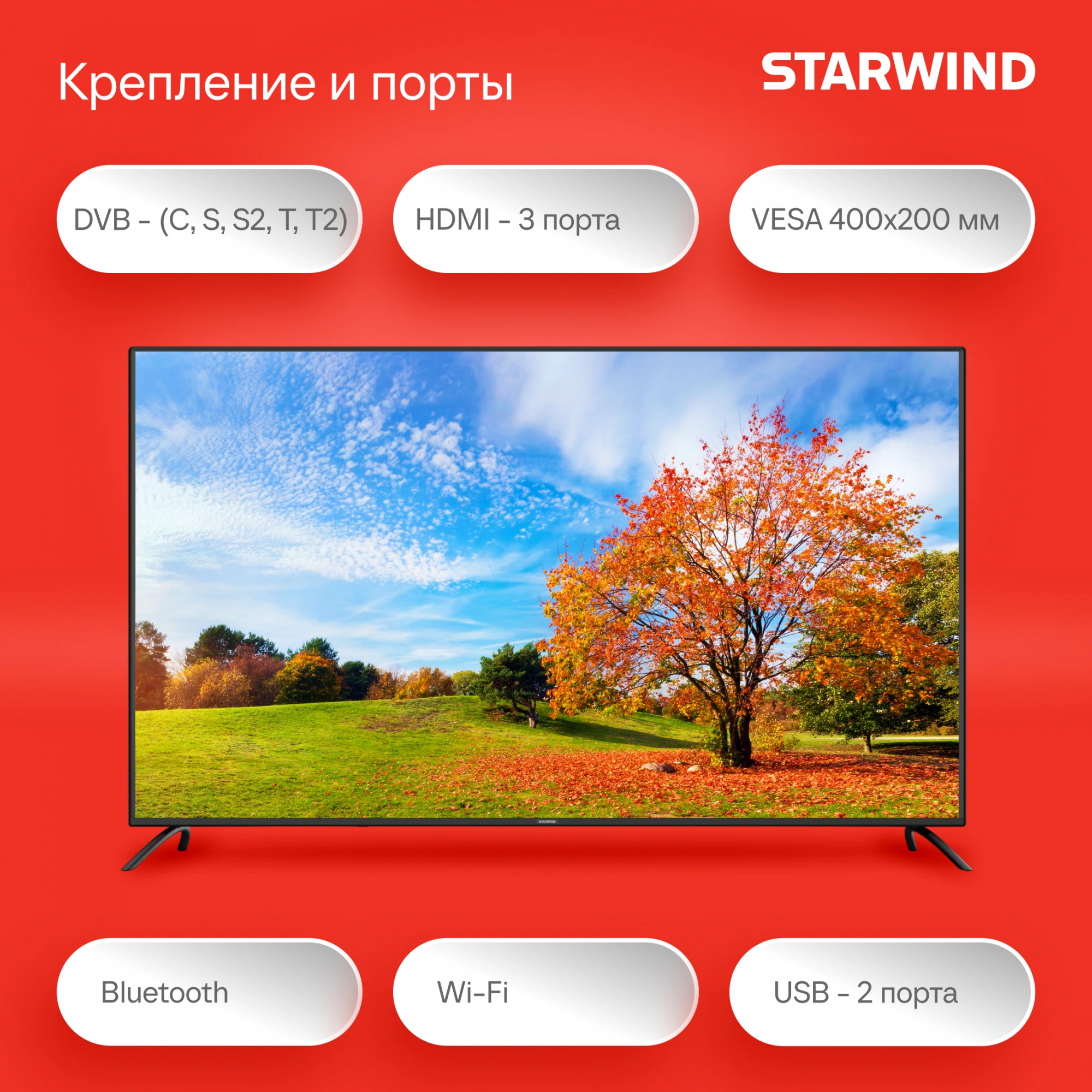 Телевизор Starwind SW-LED65UG402, фото 6