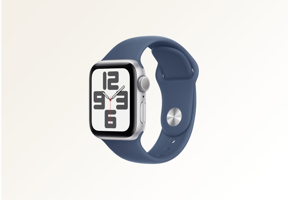 Умные часы Apple Watch SE 2 (2024) 40mm Silver Aluminium, Sport Band Denim, M/L, превью следующего фото
