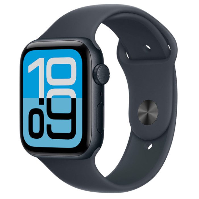 Умные часы Apple Watch SE 3 44mm Midnight Aluminium, Sport Band Midnight, M/L